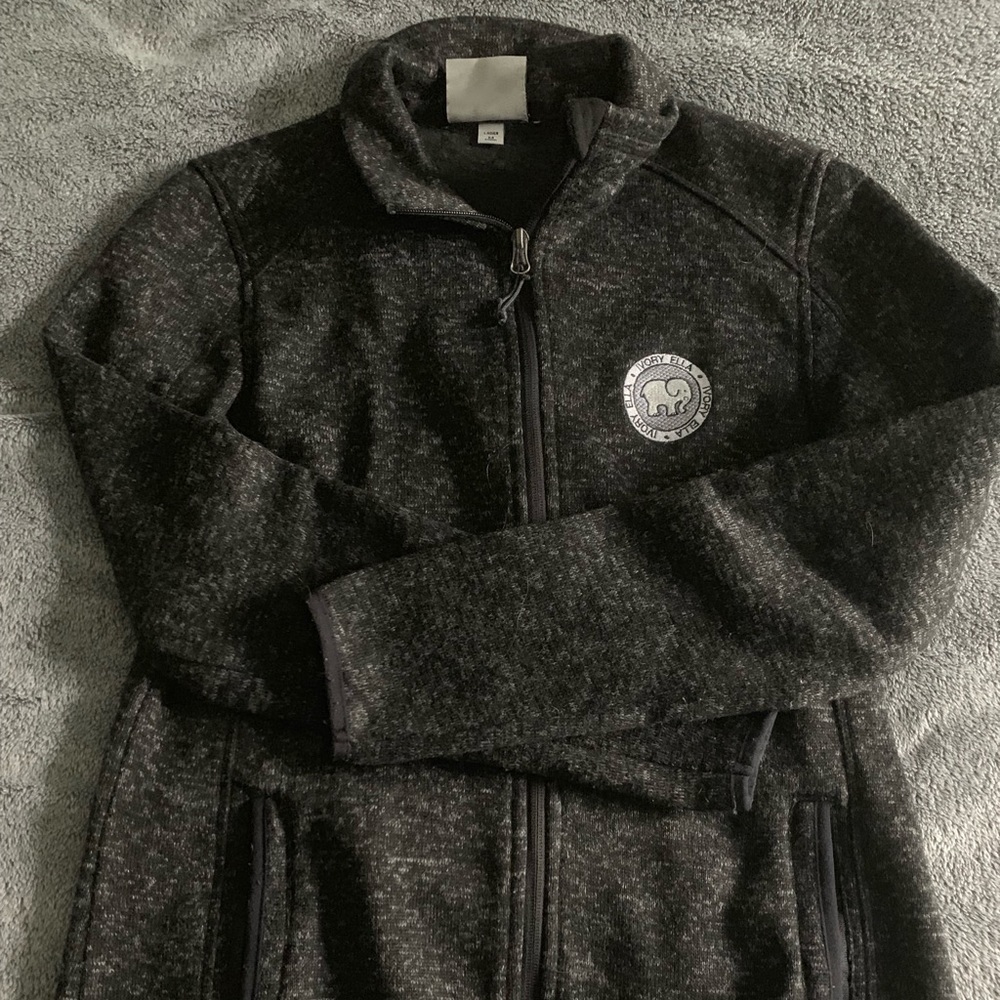 Ivory Ella Black zip up jacket